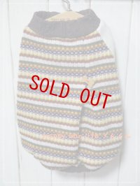 ジャガードピコボーダー　ブラウン　 *S27*