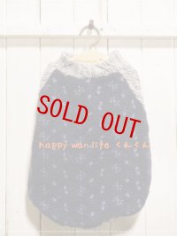 フリース　ネイビーフラワー　　*L21*