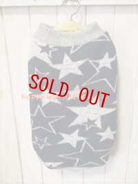 裏起毛スター　ネイビー　タンク　 *DM29*