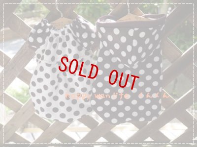 画像1: ドット　ブラウン×ホワイト　パーカー