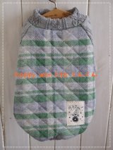 画像: チェックグリーン　キルト　　 *1187*