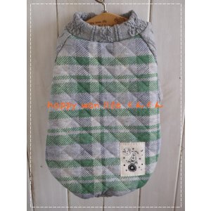 画像: チェックグリーン　キルト　　 *1187*