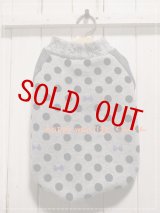 画像: 裏起毛　ドットリボン　グレー　*L20*